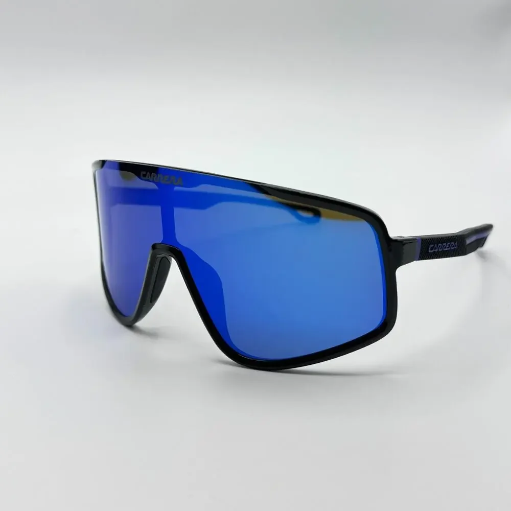 Carrera Sunglasses 4017/S D51Z0 Black Frame Blue Shield Mirror Lens 99-01-135